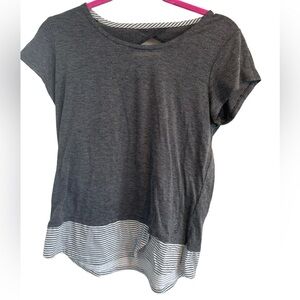 Cuddl duds women’s grey cutout top
